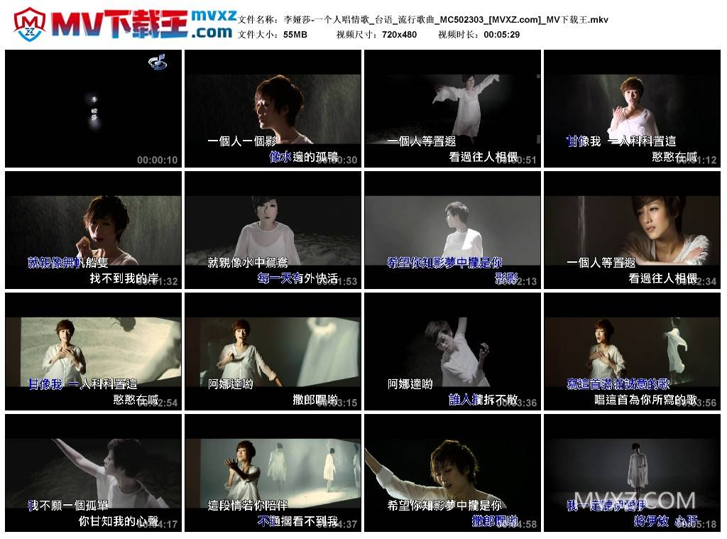 李娅莎-一个人唱情歌_台语_流行歌曲_MC502303